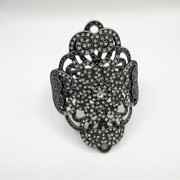 Unbranded Bracelet Rhinestones Hinge Feminine Victorian Retro Goth Ren Fair - Picture 1 of 10